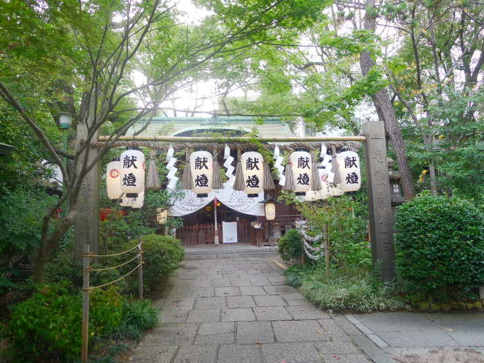 大阪 堀越神社の境内の様子