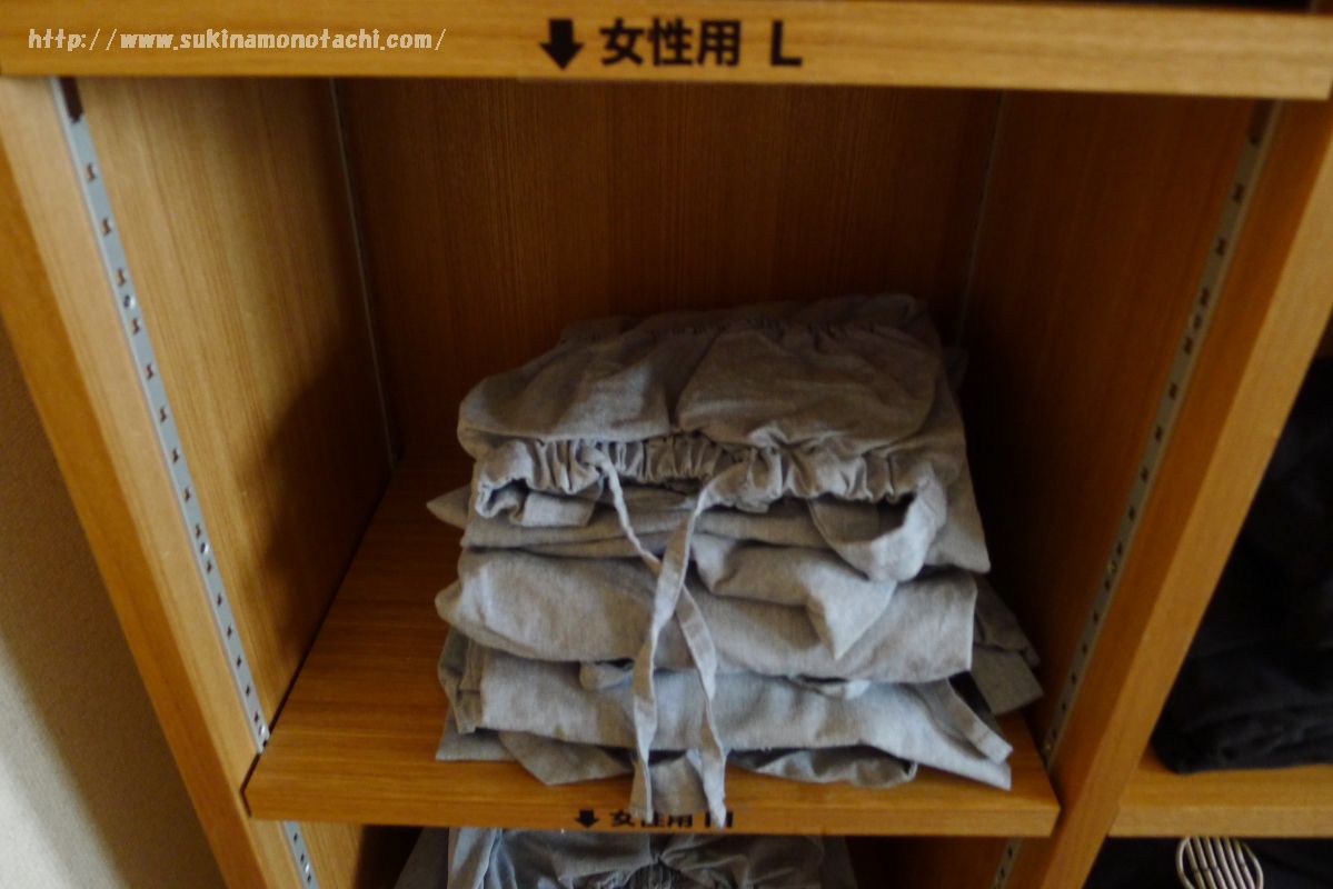 萃 sui-諏訪湖(すい すわこ）の展望露天風呂「綿雫」に入浴時に着用する湯あみ