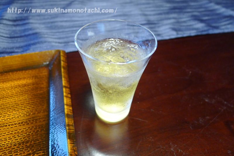 萃 sui-諏訪湖(すい すわこ）の個室食事処でいただく食前酒