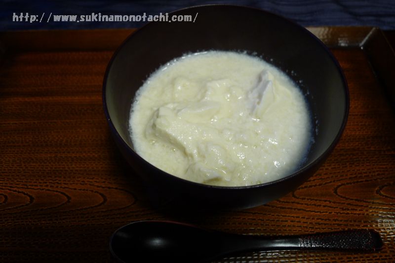 萃 sui-諏訪湖(すい すわこ）の個室食事処でいただく夕食　加茂七豆腐