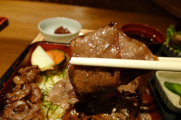 神楽坂_翔山亭ランチ 黒毛和牛カルビ重