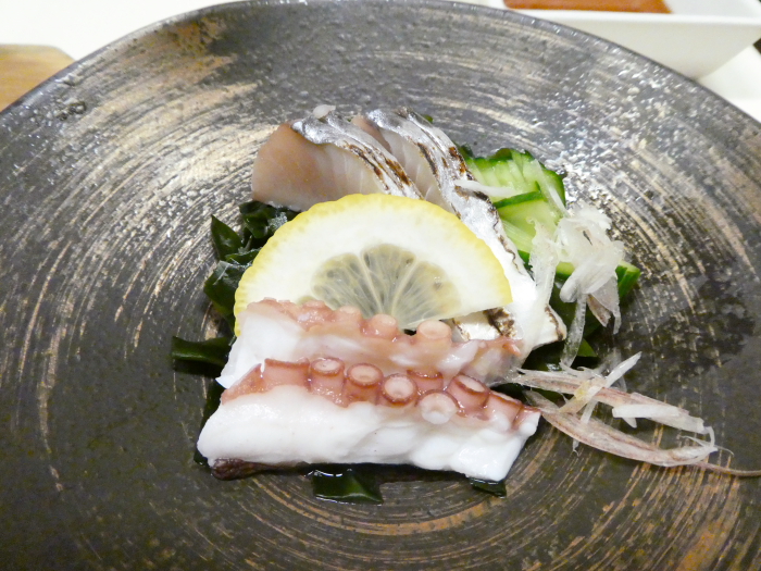 淡路島　うめ丸　夕食の酢の物