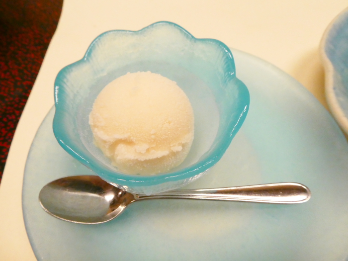 淡路島うめ丸の夕食　アイス