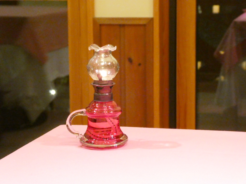 オーベルジュミヨーの夕食　テーブルセッティング