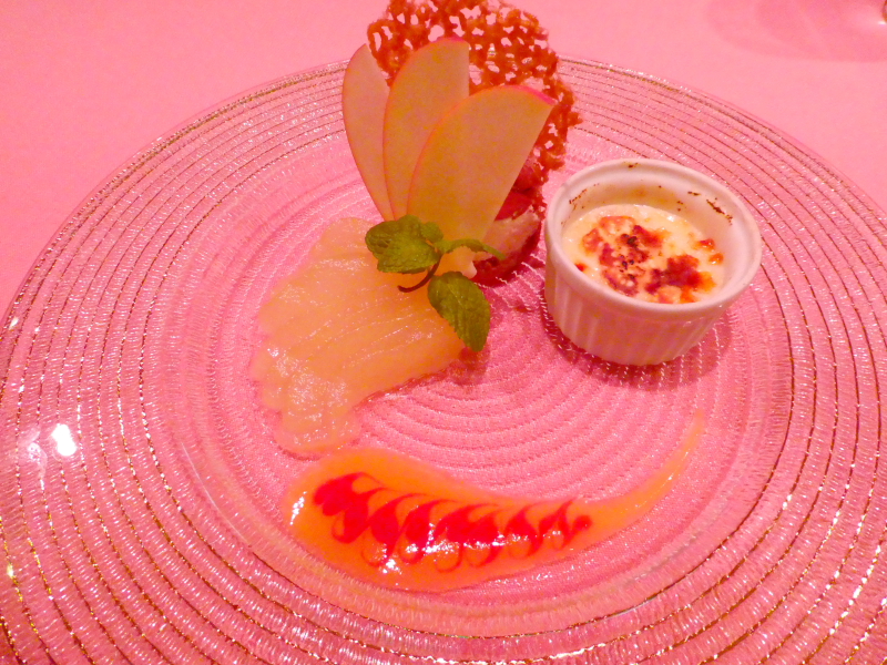 オーベルジュミヨーの夕食　デザートとフルーツ