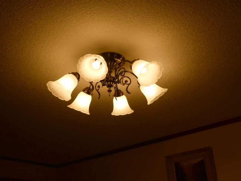 伊豆高原オーベルジュミヨーの電灯