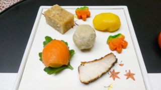 下田野の花亭こむらさきの夕食 前菜