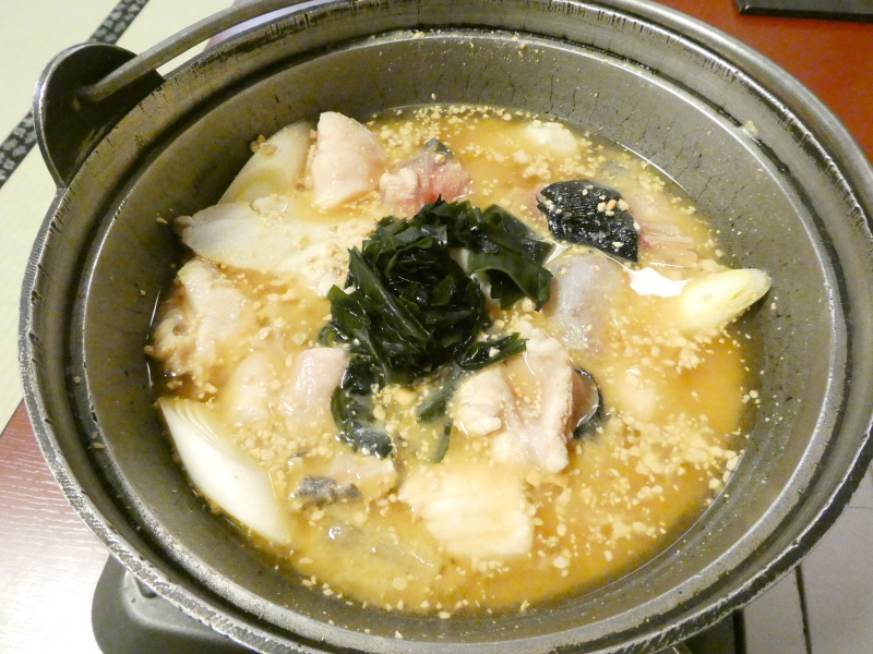 平潟港温泉まるみつ_夕食　どぶ汁