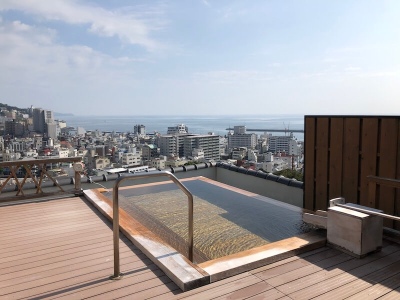 新かどや　大浴場　朝の天空の湯