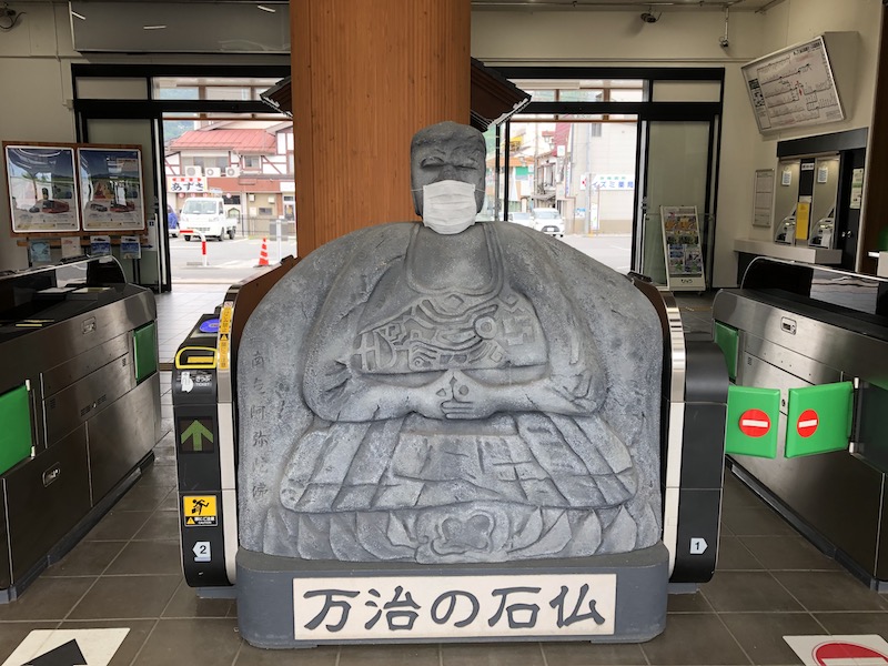 下諏訪_下諏訪駅（万治の石仏）