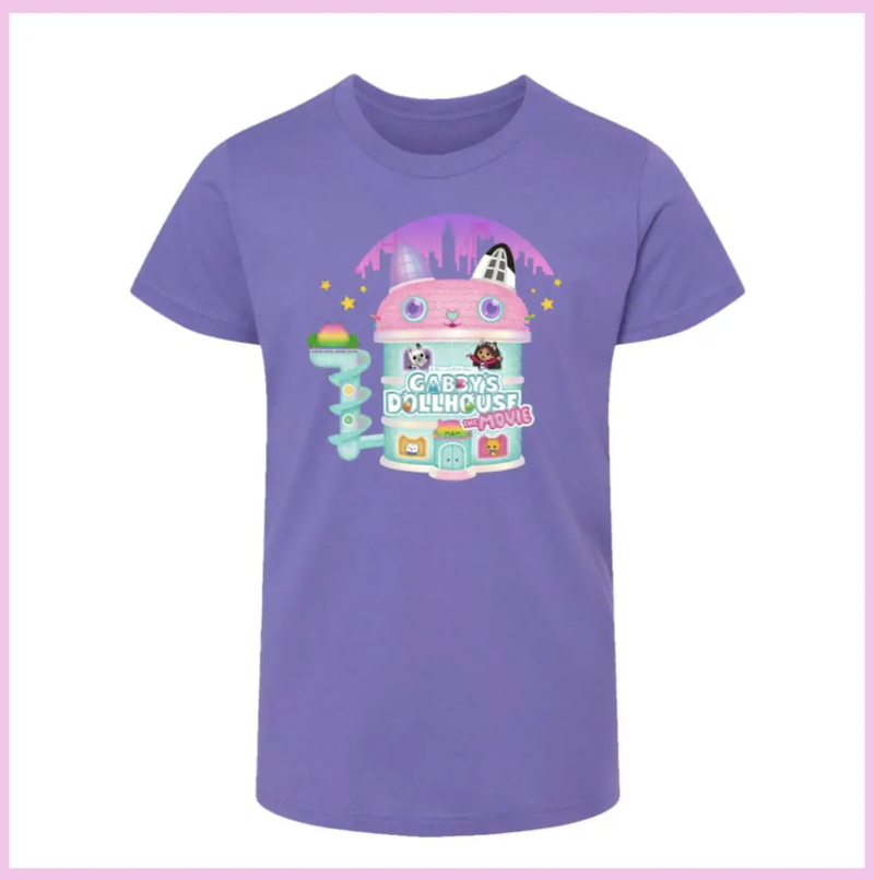 「『ギャビーのドールハウス ザ・ムービー』Tシャツ（キッズ用）Mサイズ」プレゼント