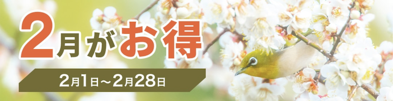 ゆこゆこ｜2月にお得なプランで泊まれる宿