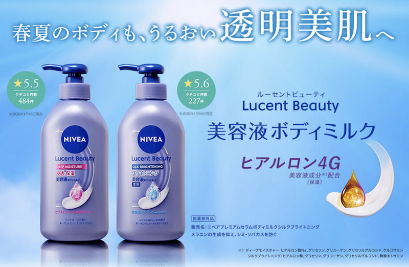 ニベア｜2つの美容液ミルク現品セットプレゼント